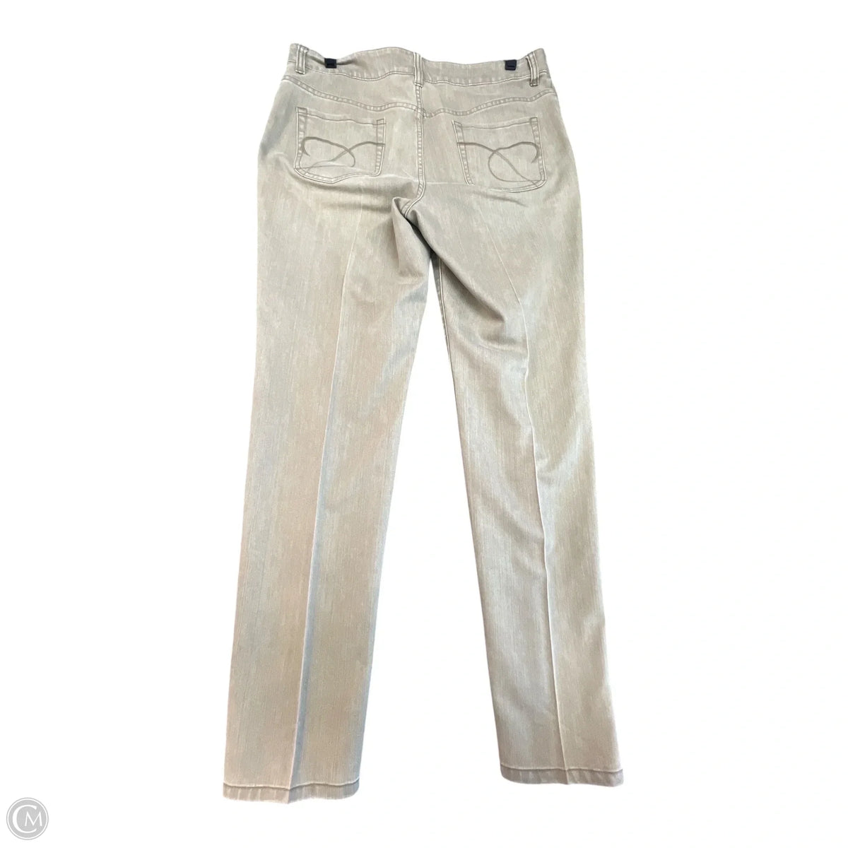 Jeans Straight By Chicos In Tan, Size: L