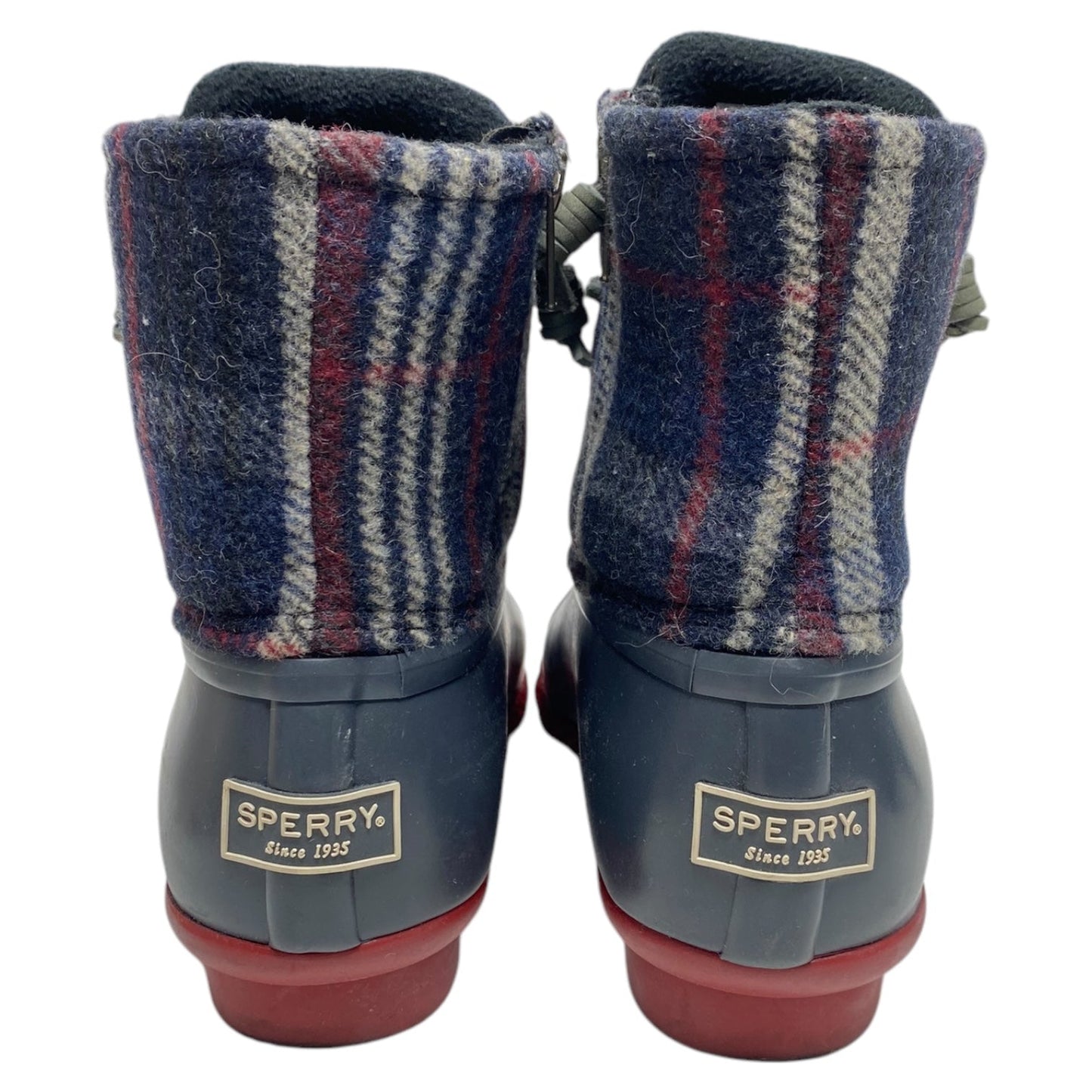 Boots Snow By Sperry In Blue & Red & White, Size: 6