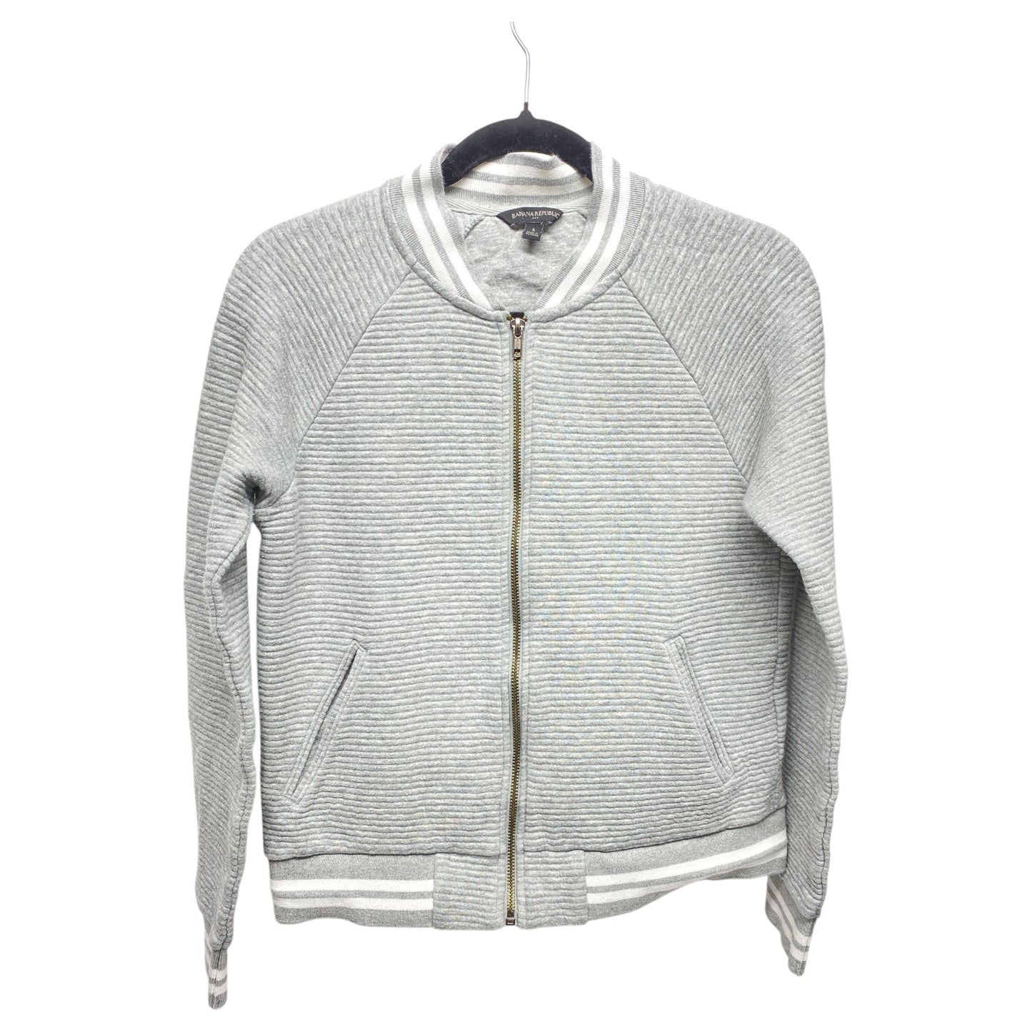 Jacket Other By Banana Republic In Grey & White, Size: S