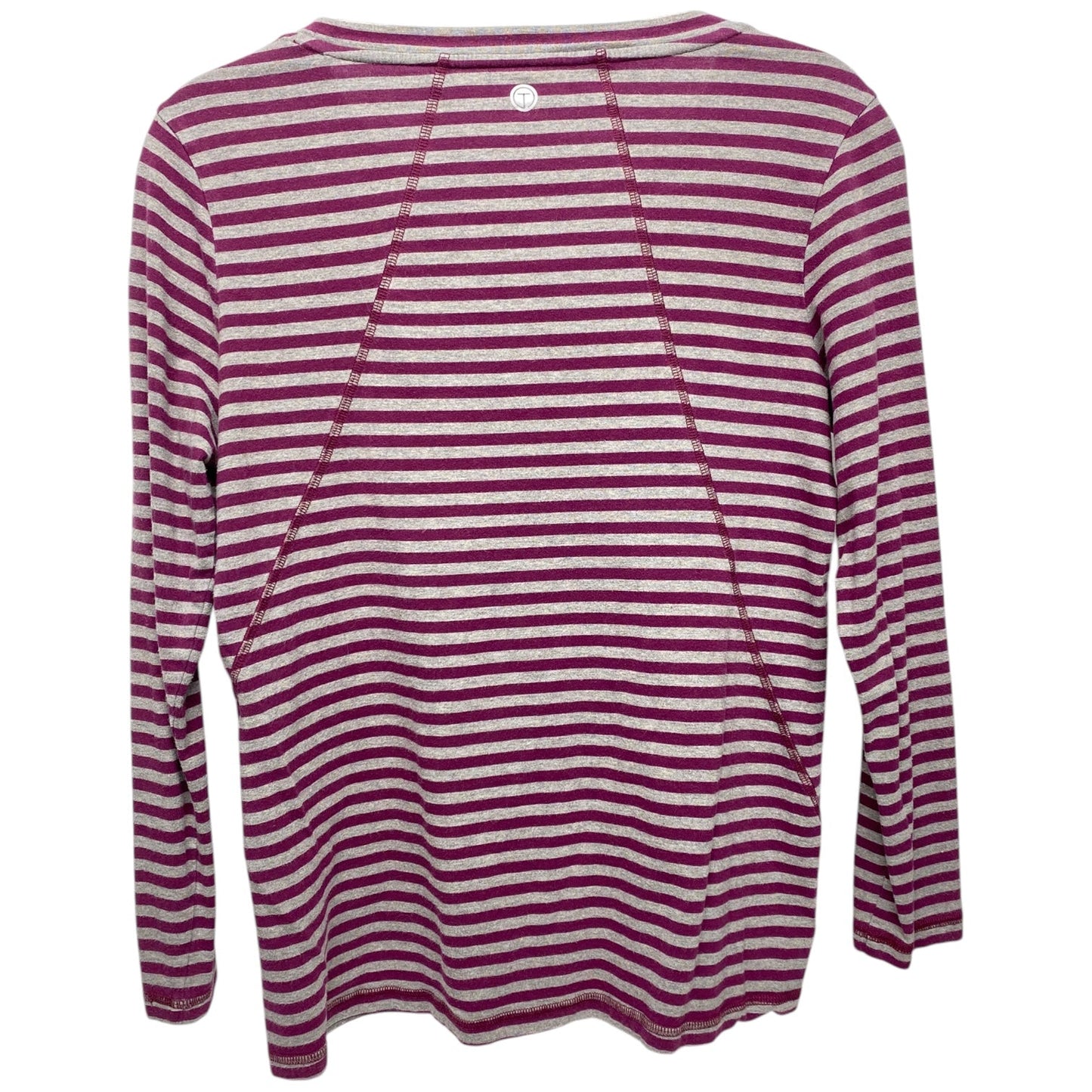 Athletic Top Long Sleeve Crewneck By Talbots In Striped Pattern, Size: Lp