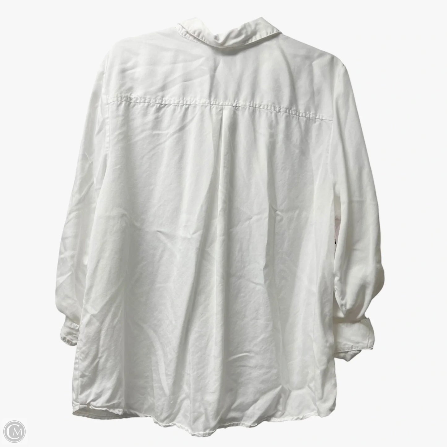 Top Long Sleeve By Chicos In White, Size: Xl