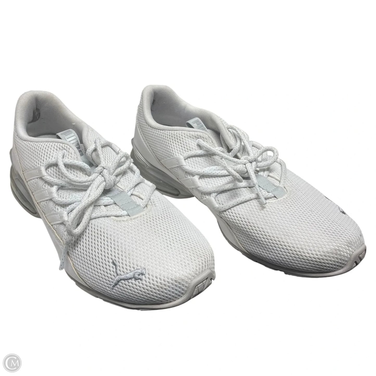 Shoes Sneakers By Puma In Grey & White, Size: 10