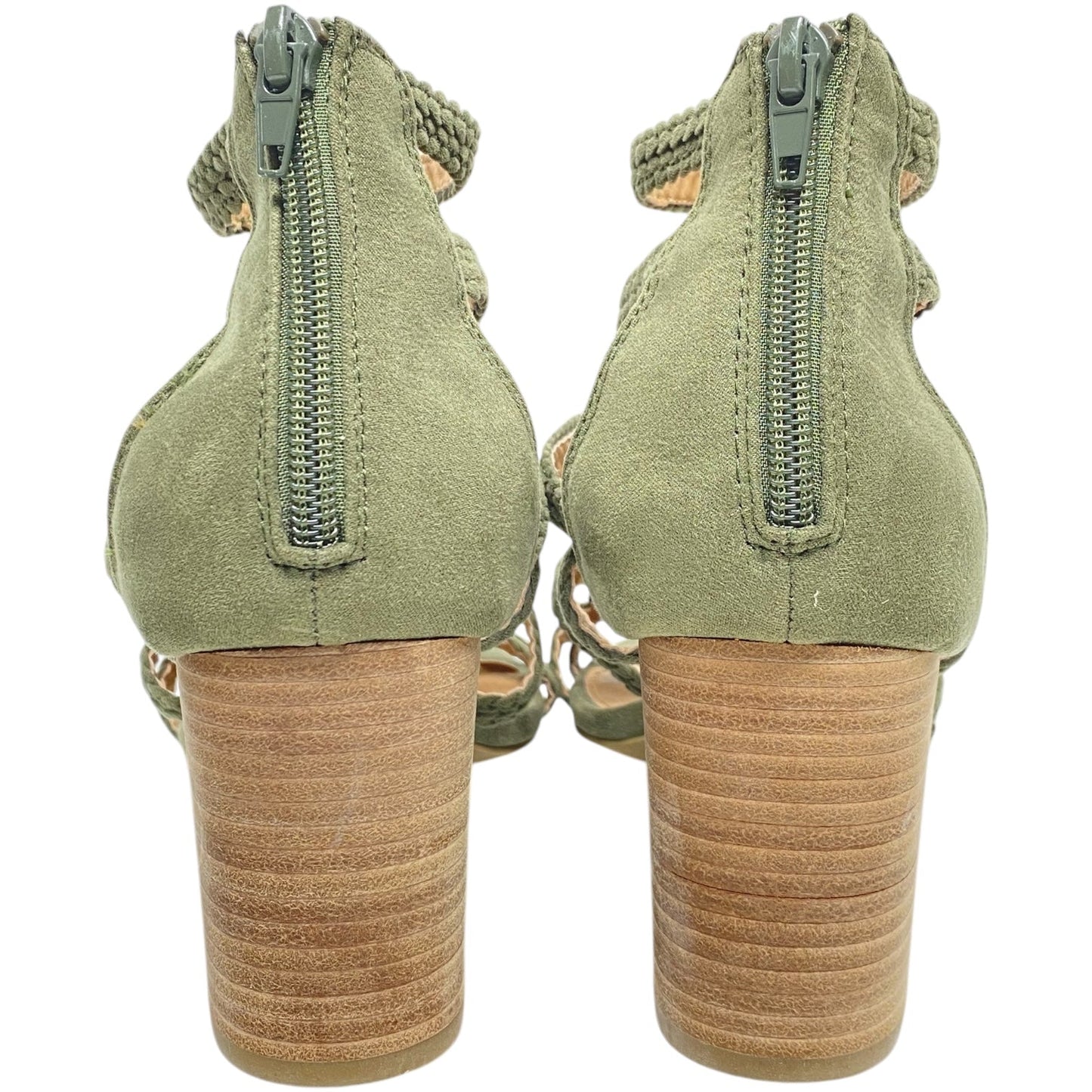 Shoes Heels Block By Report In Green, Size: 10