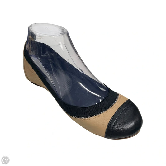 Shoes Designer By Tory Burch In Black & Tan, Size: 5.5
