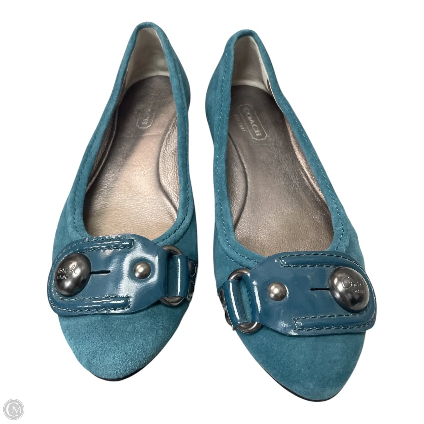 Shoes Designer By Coach In Teal, Size: 5.5