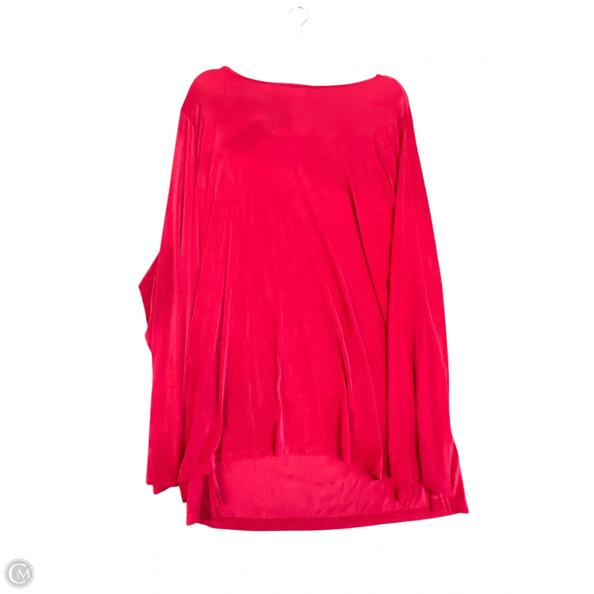 Top Long Sleeve By Jaclyn Smith In Red, Size: 3x