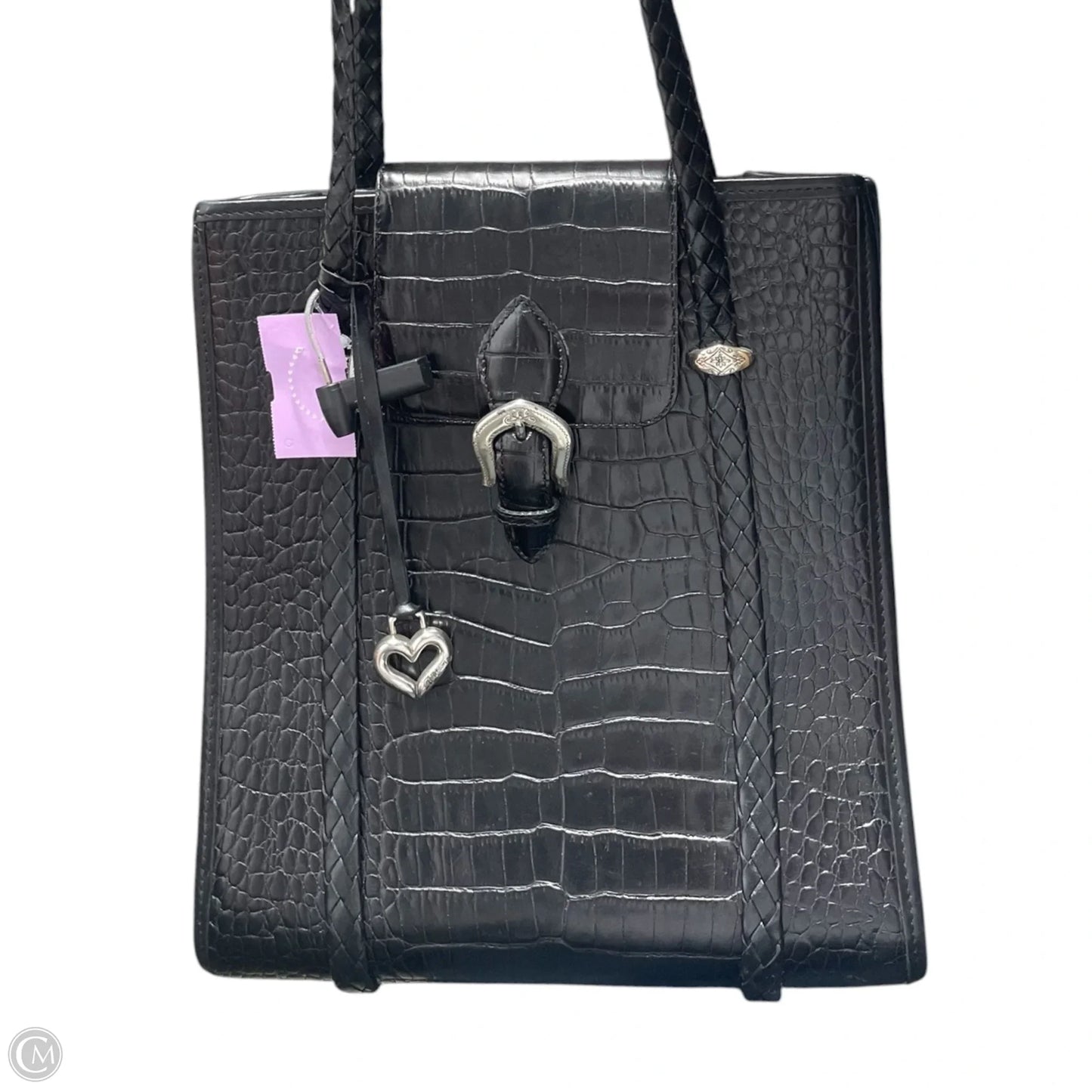 Handbag Leather By Brighton, Size: Medium