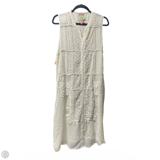 Dress Designer By Johnny Was In Beige, Size: L