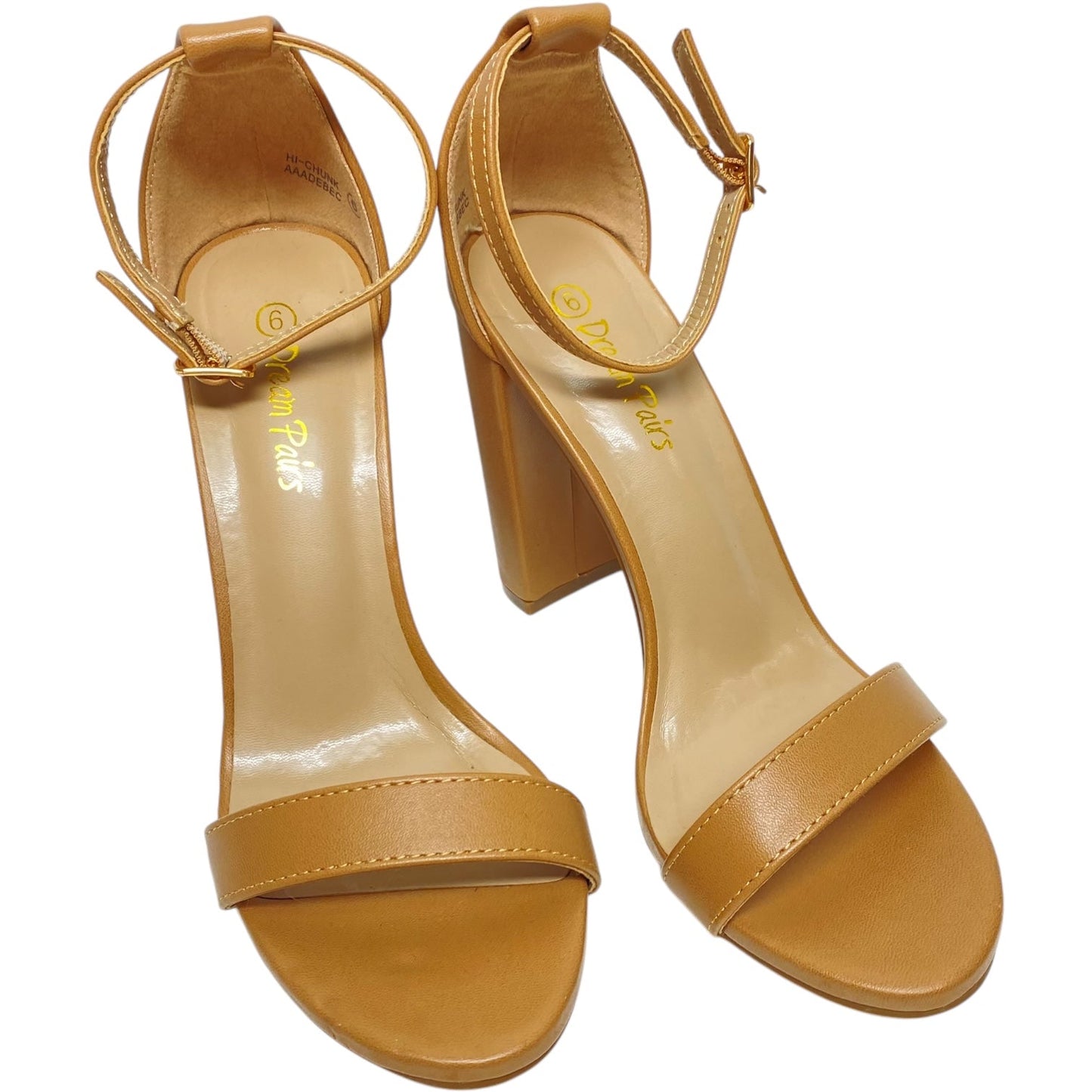 Shoes Heels Block By Clothes Mentor In Tan, Size: 6