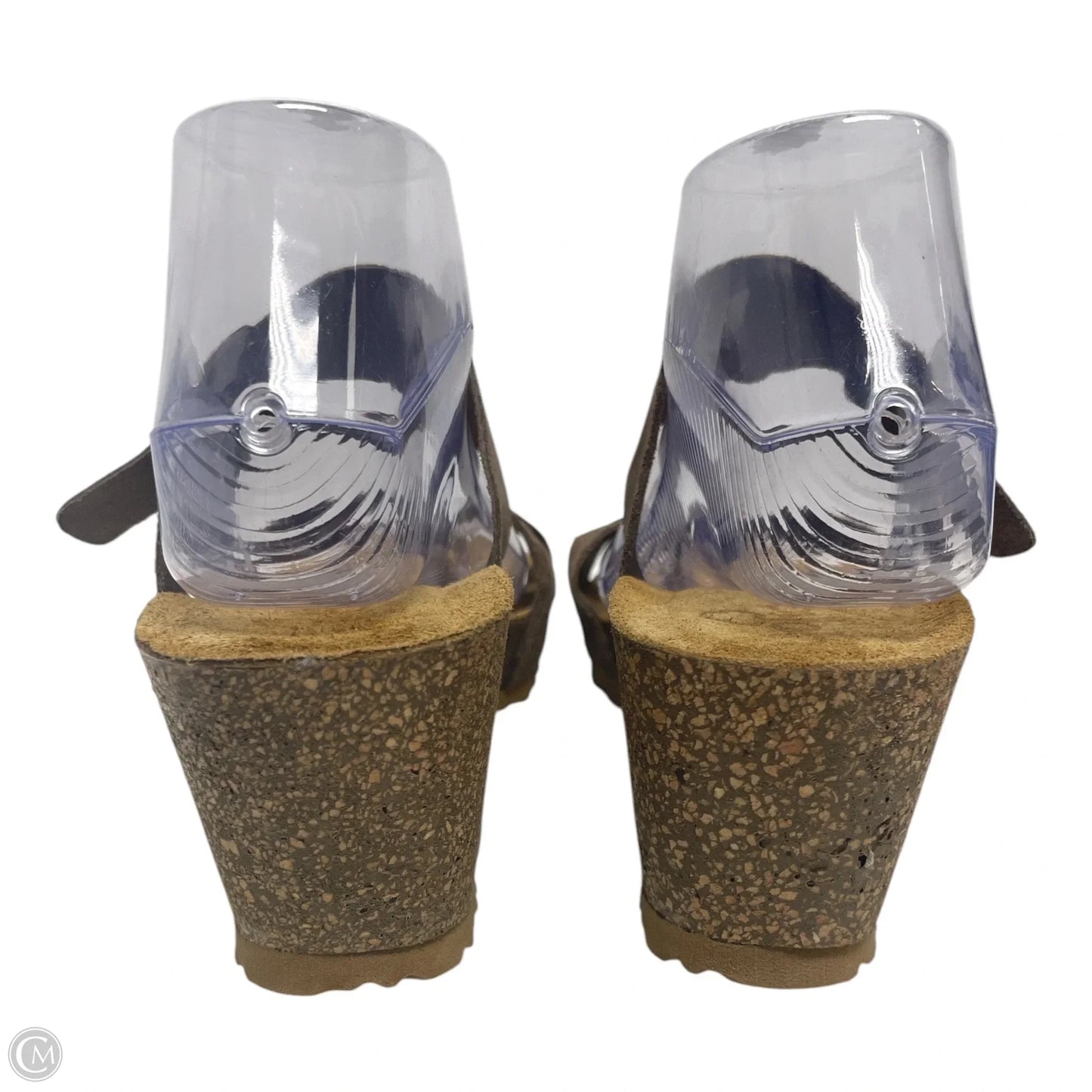 Sandals Heels Wedge By yokono -  In Tan, Size: 9