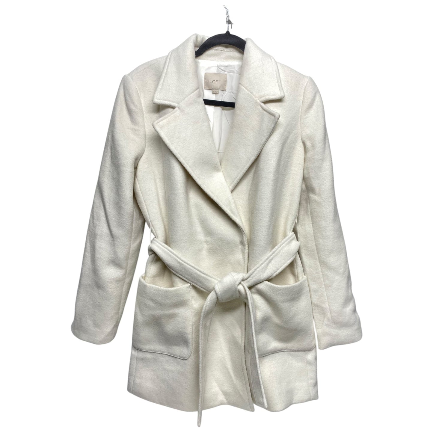 Coat Other By Loft In Cream, Size: M