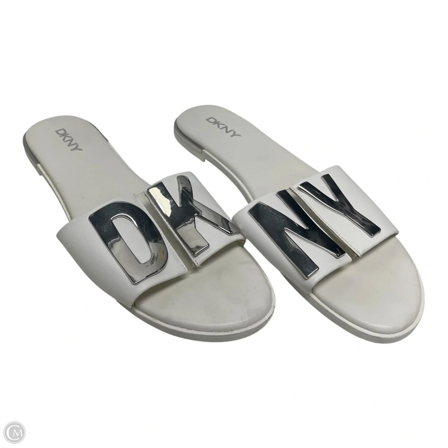 Sandals Flats By Dkny In Ivory, Size: 9