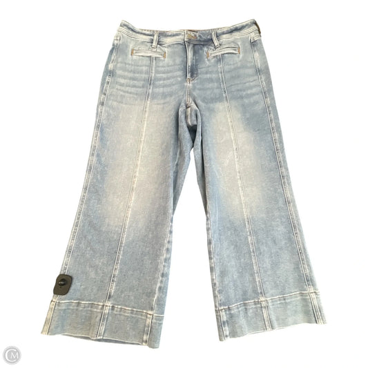 Jeans Wide Leg By Not Your Daughters Jeans In Blue Denim, Size: 16