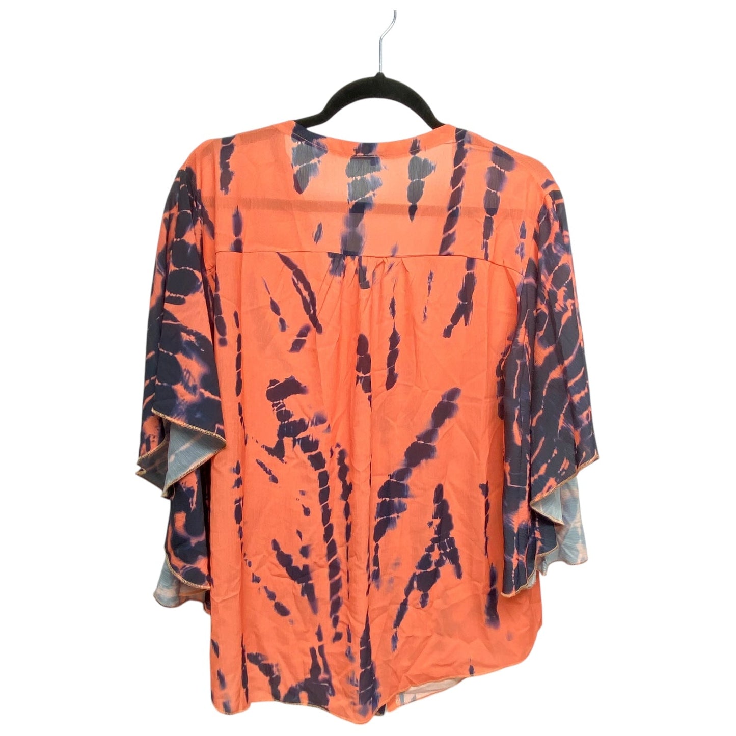 Top Long Sleeve By Clothes Mentor In Blue & Orange, Size: L