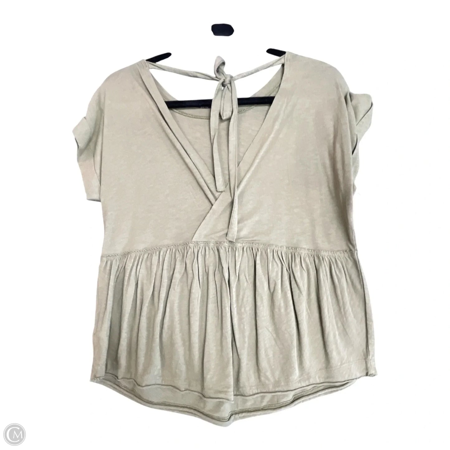 Top Short Sleeve By American Eagle In Green, Size: Xs