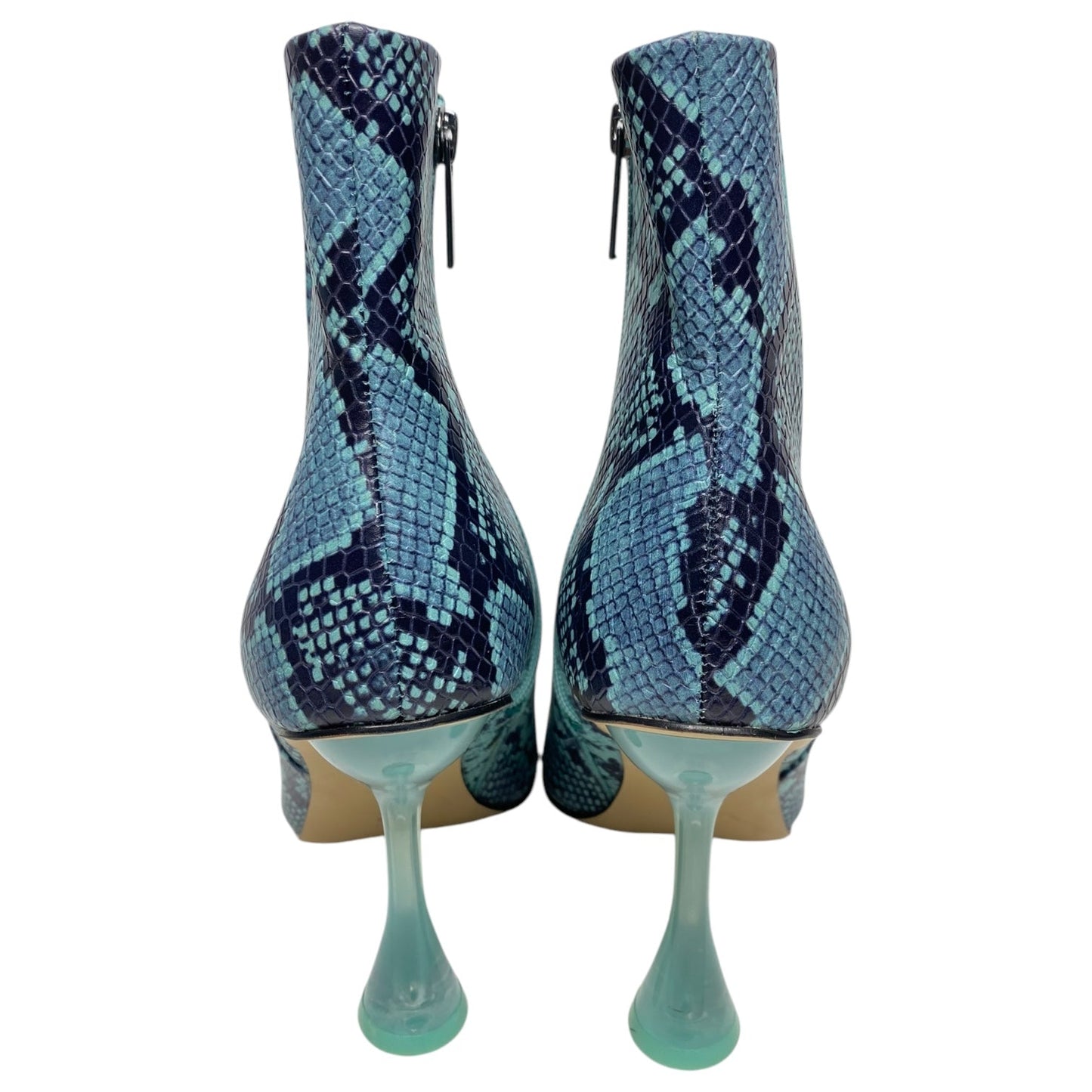 Boots Ankle Heels By Gianni Bini In Black & Blue, Size: 8