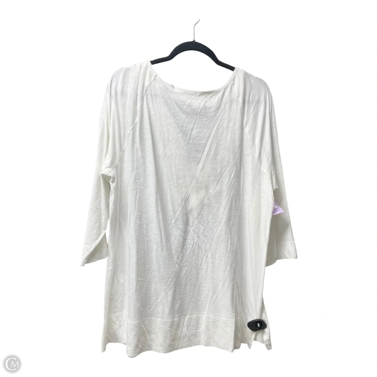 Top 3/4 Sleeve By Lilly Pulitzer In White, Size: Xl