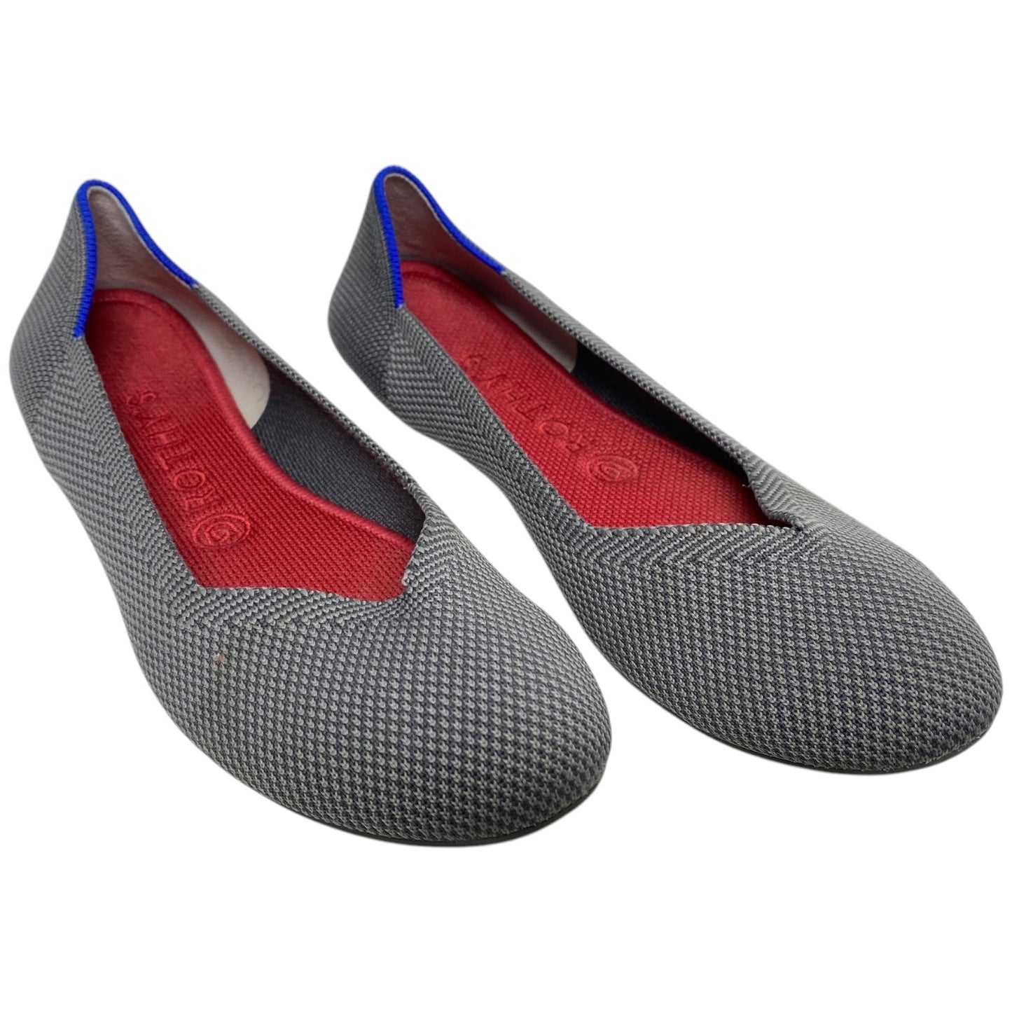 Shoes Flats By Rothys In Grey & Red, Size: 8