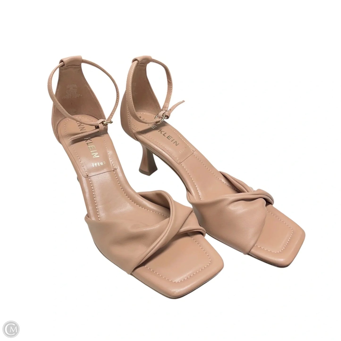 Sandals Heels Kitten By Anne Klein In Tan, Size: 8