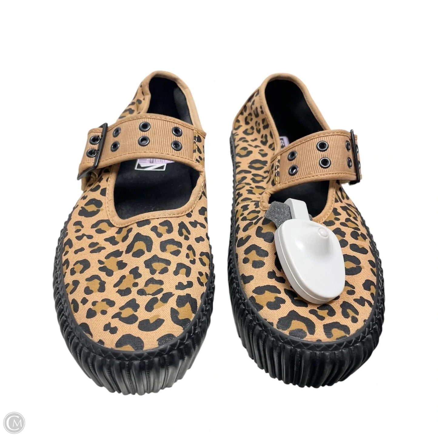 Shoes Flats By Vans In Animal Print, Size: 9