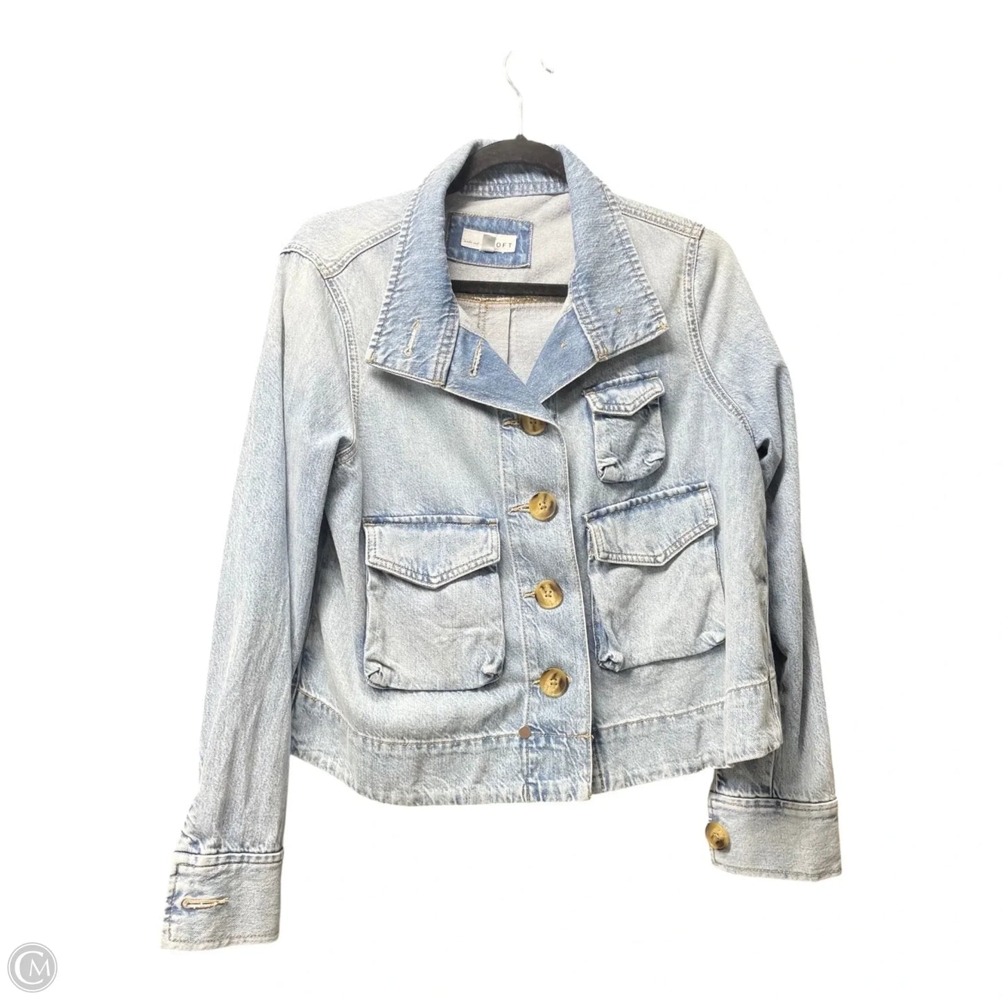 Jacket Denim By Loft In Blue Denim, Size: S