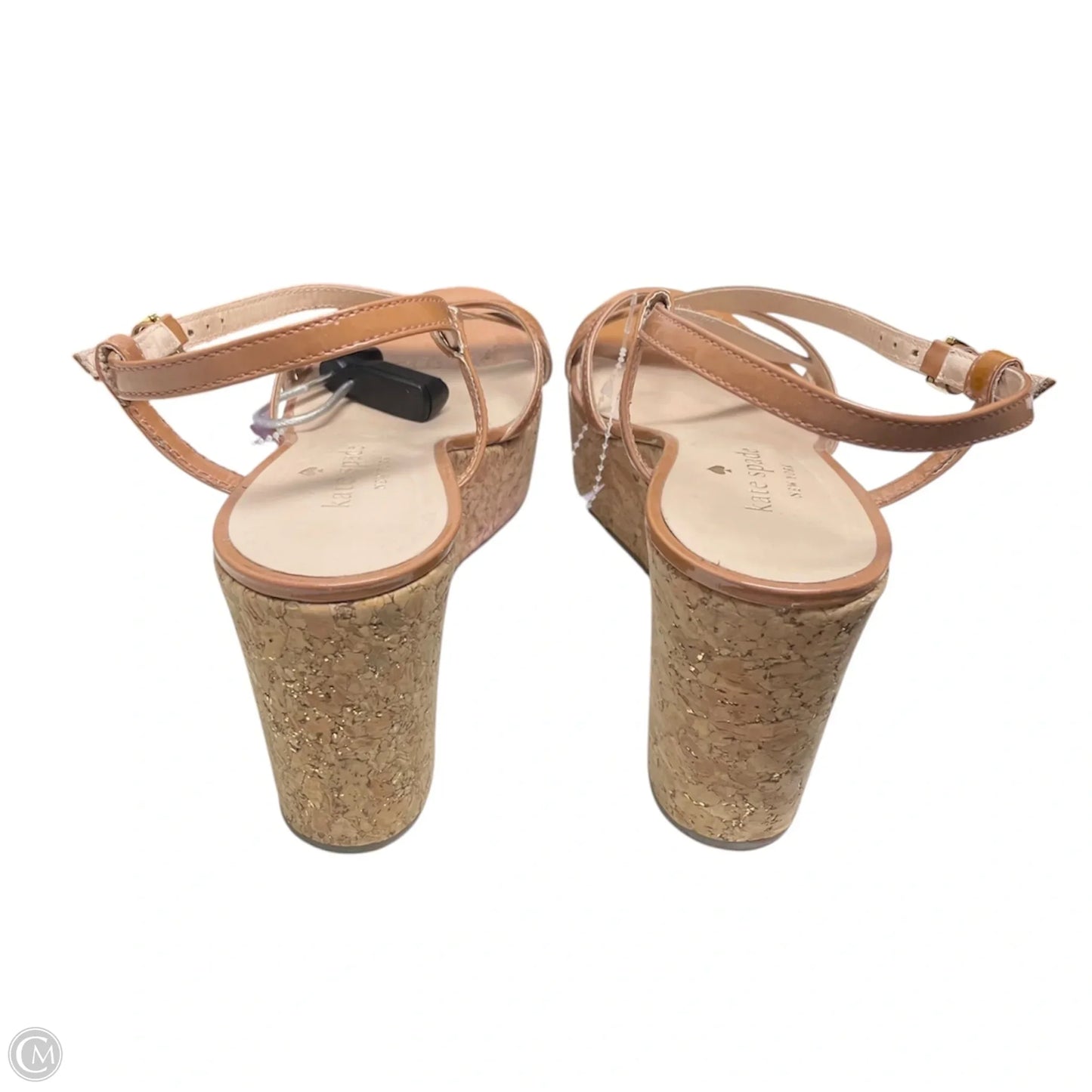 Sandals Designer By Kate Spade In Brown & Tan, Size: 5