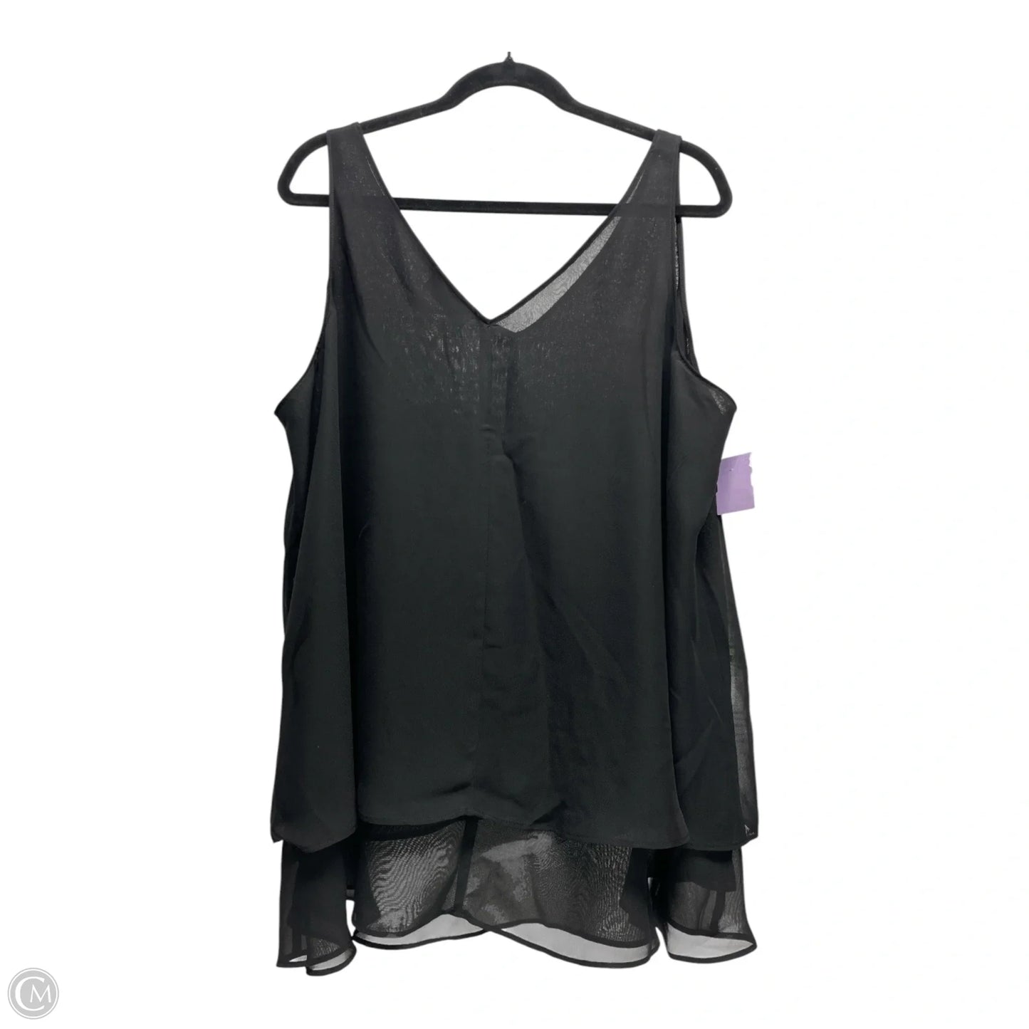 Blouse Sleeveless By Lane Bryant In Black, Size: 2x