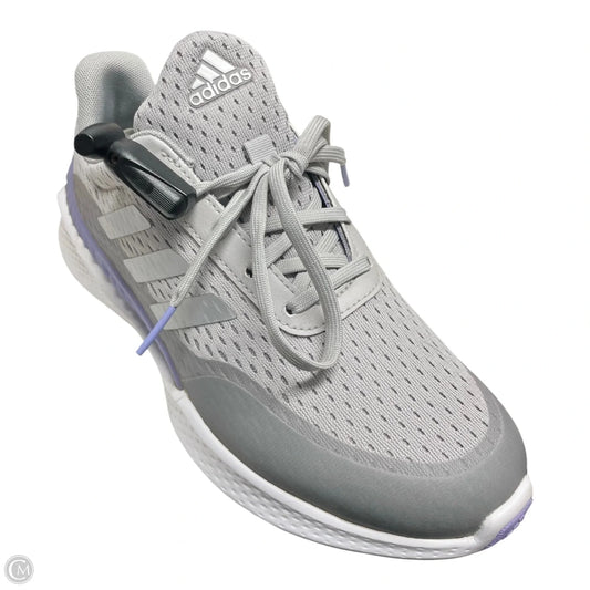 Shoes Athletic By Adidas In Grey & Purple, Size: 7.5