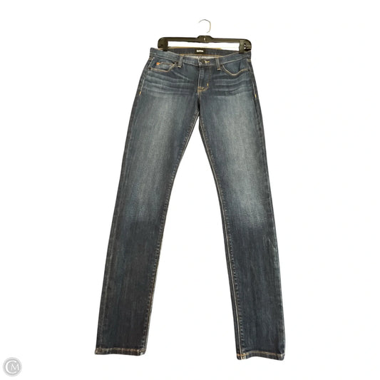 Jeans Skinny By Hudson In Blue Denim, Size: 4