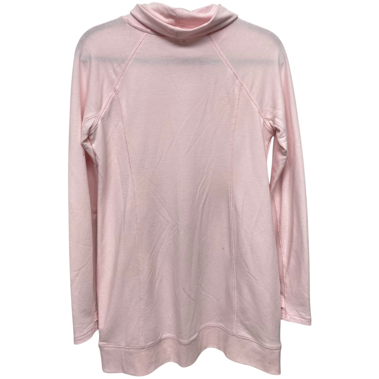 Athletic Top Long Sleeve Collar By Tek Gear In Pink, Size: S