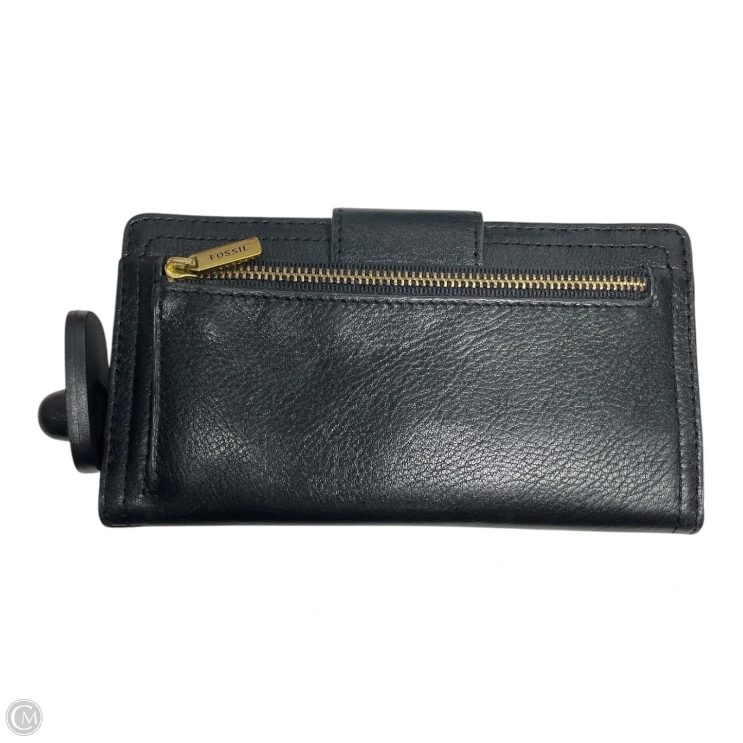 Wallet Leather By Fossil, Size: Medium