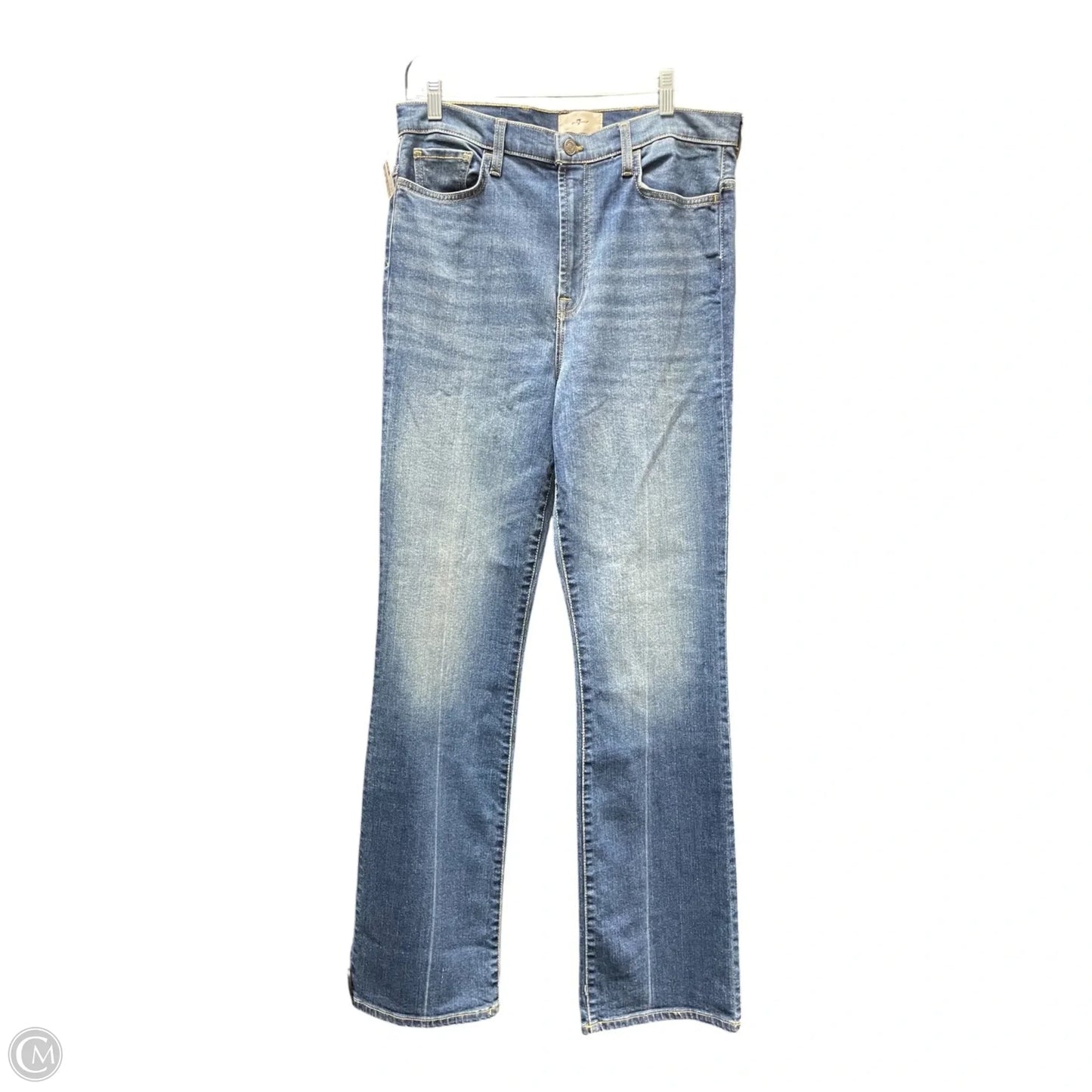 Jeans Boot Cut By 7 For All Mankind In Blue Denim, Size: 12