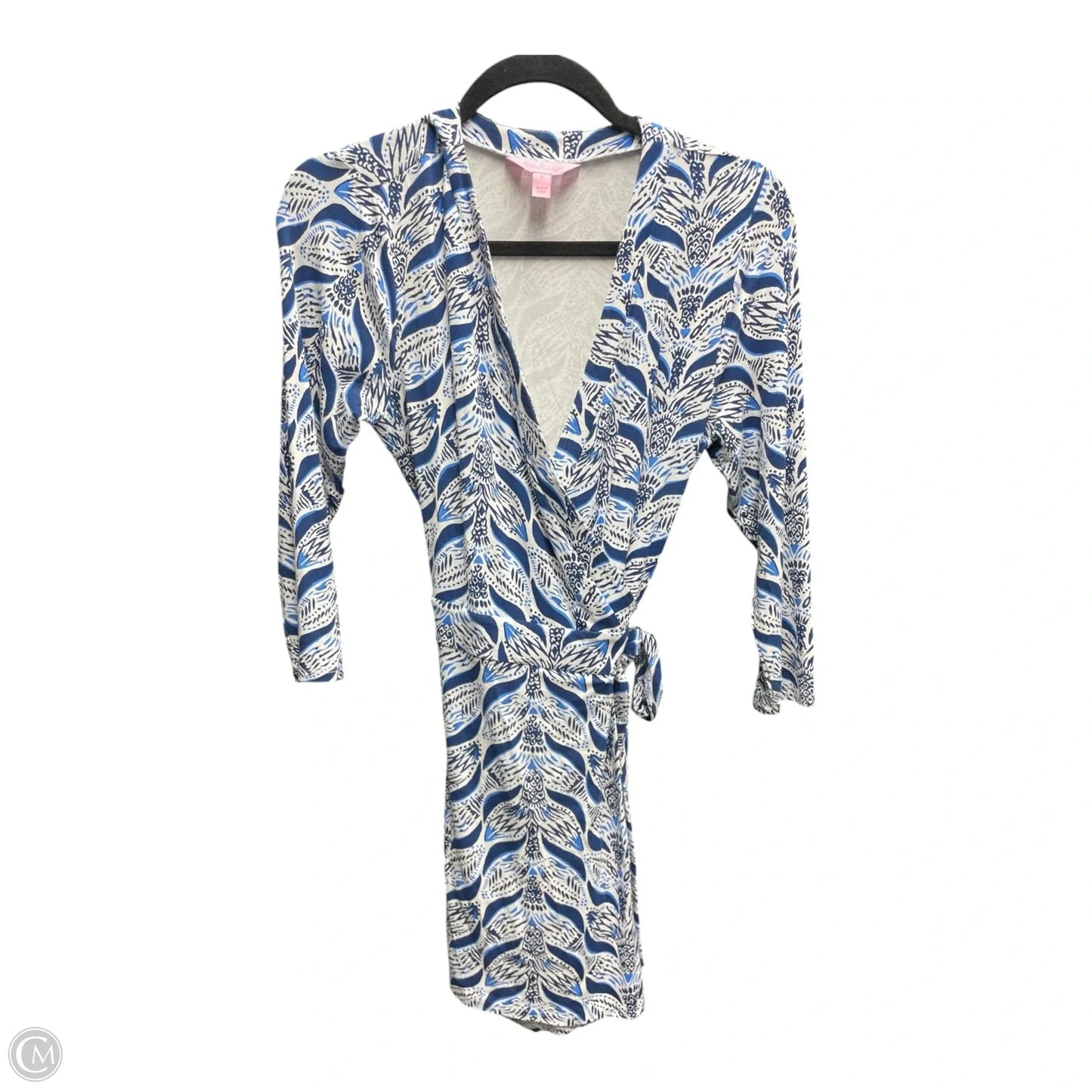 Dress Casual Short By Lilly Pulitzer In Blue & White, Size: S