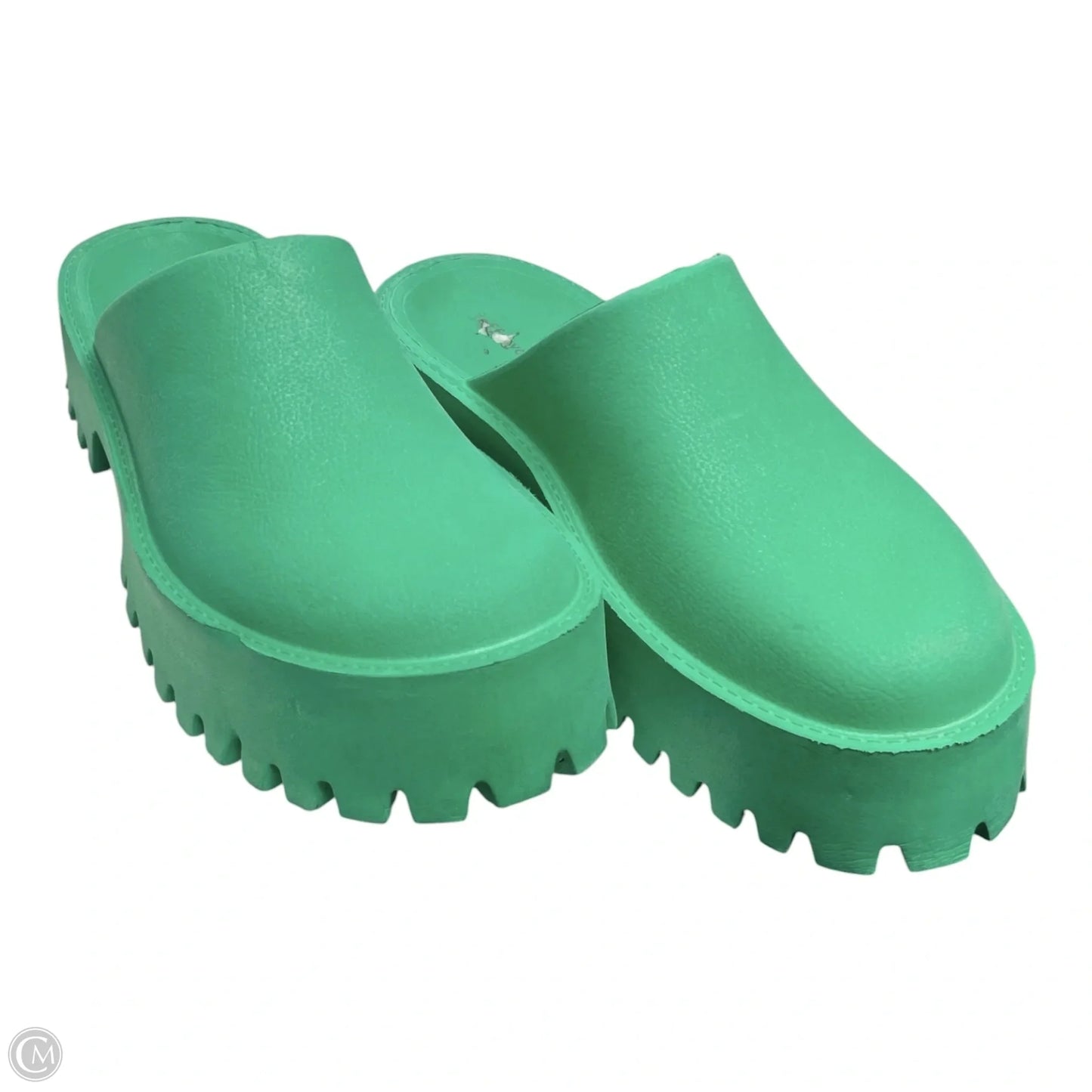 Shoes Heels Platform By Jeffrey Campbell In Green, Size: 8