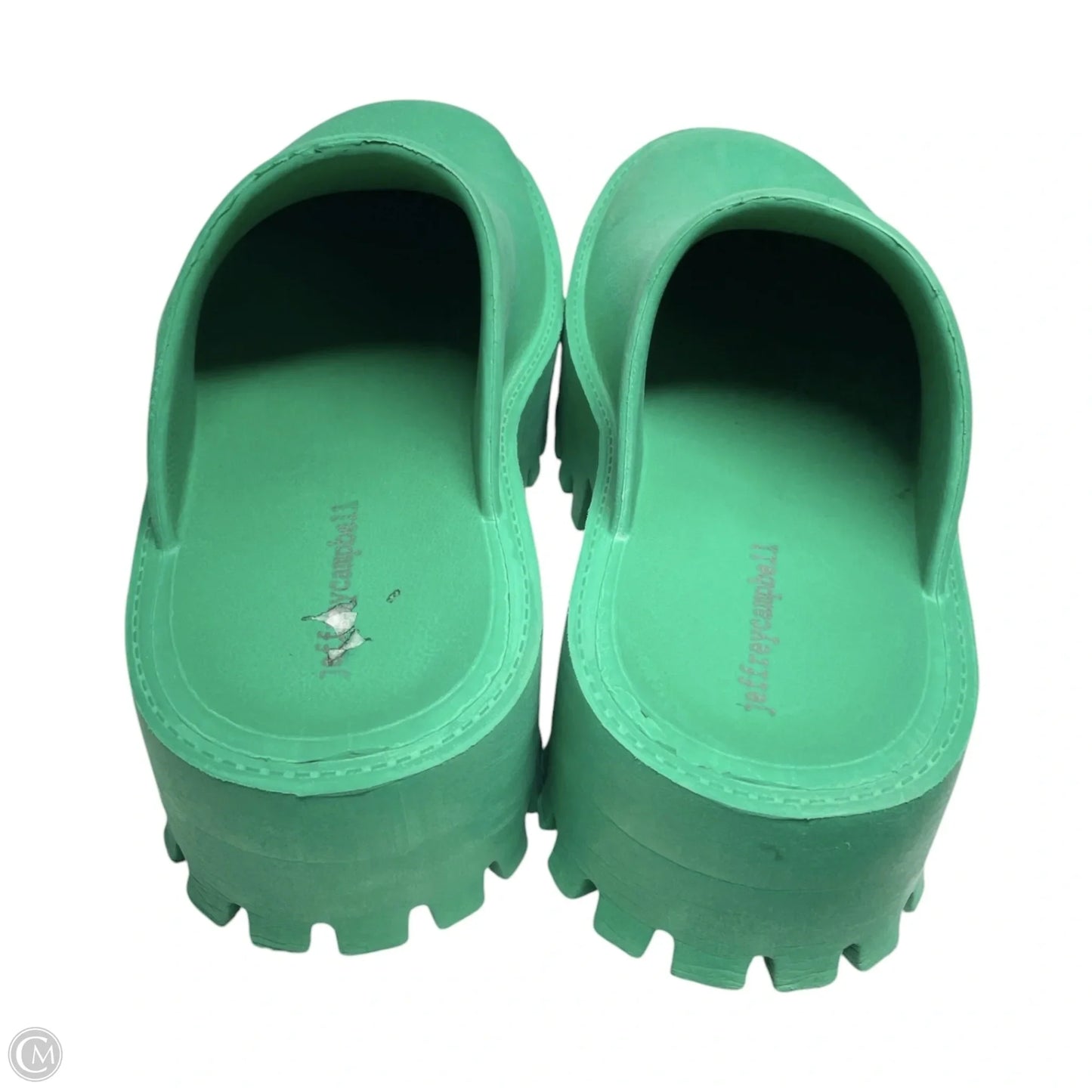 Shoes Heels Platform By Jeffrey Campbell In Green, Size: 8