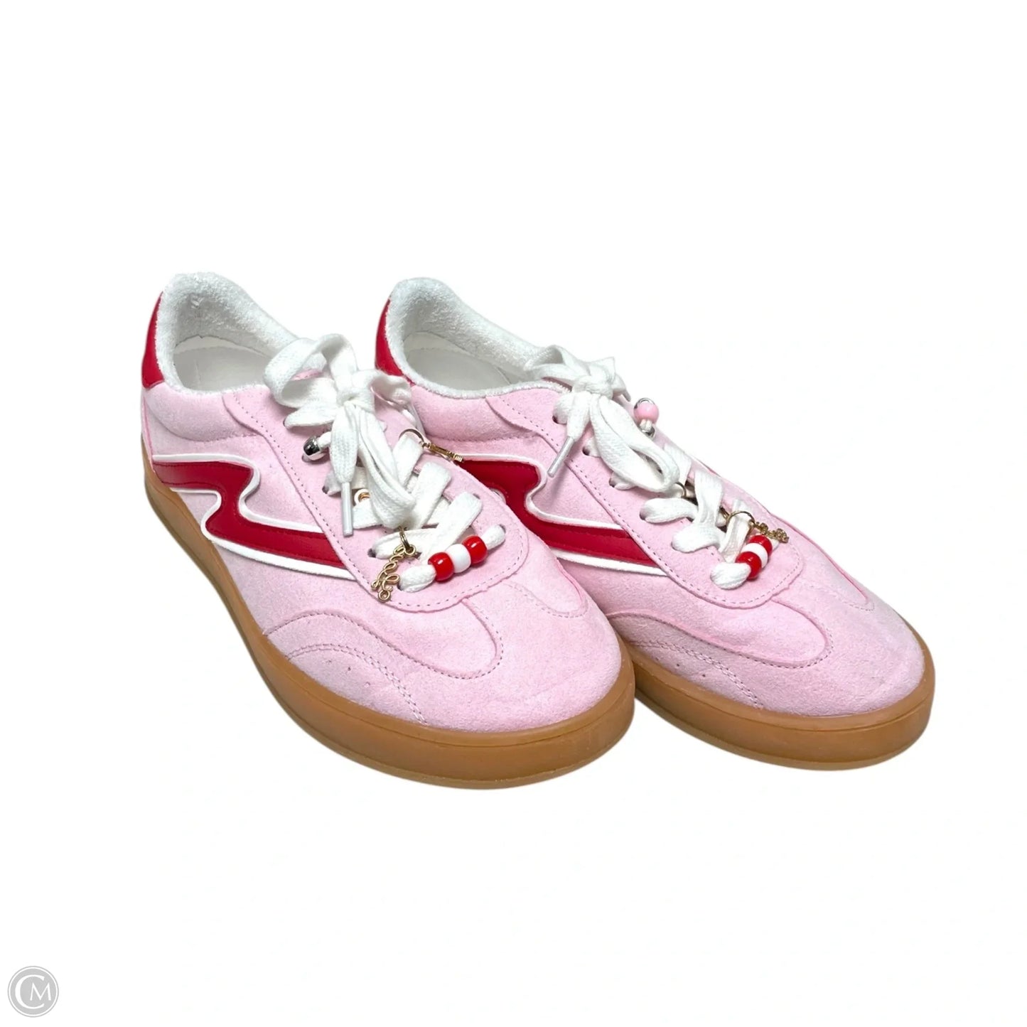 Shoes Sneakers By Madden Girl In Pink & Red, Size: 7.5