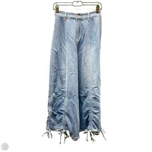Jeans Wide Leg By Fashion Nova In Blue Denim, Size: M