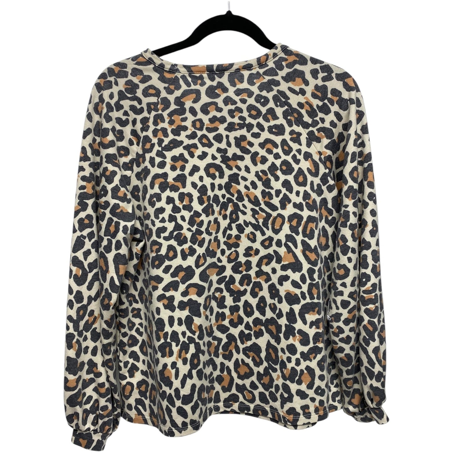 Top Long Sleeve By Anne Klein In Animal Print, Size: L