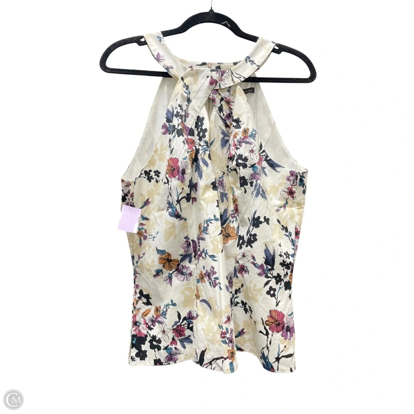 Blouse Sleeveless By White House Black Market In Floral Print, Size: L