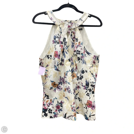 Blouse Sleeveless By White House Black Market In Floral Print, Size: L