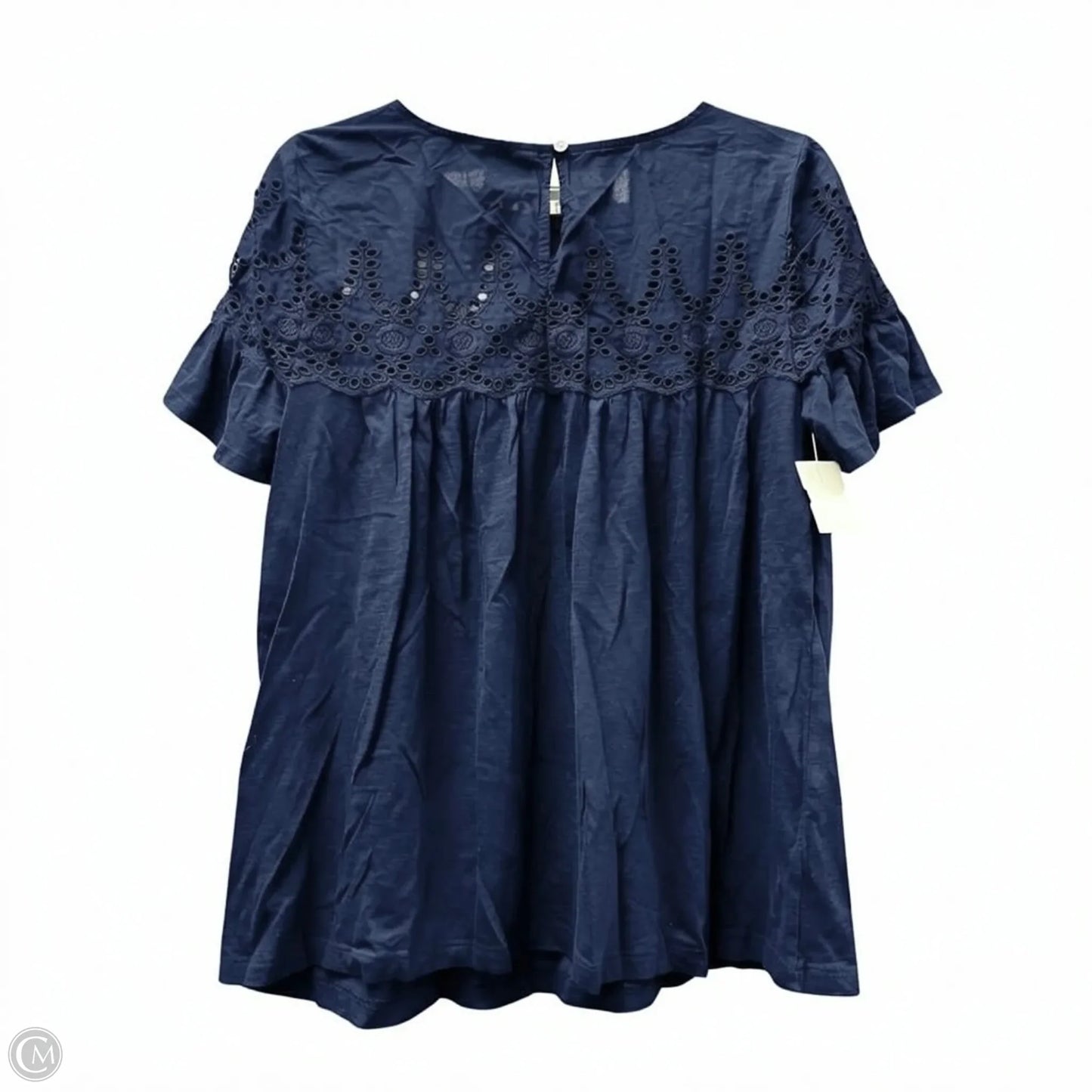 Top Short Sleeve By Style And Company In Navy, Size: S