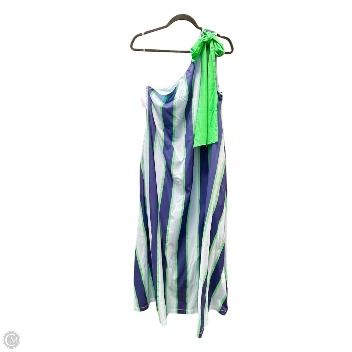 Dress Casual Maxi By Entro In Blue & Green, Size: L