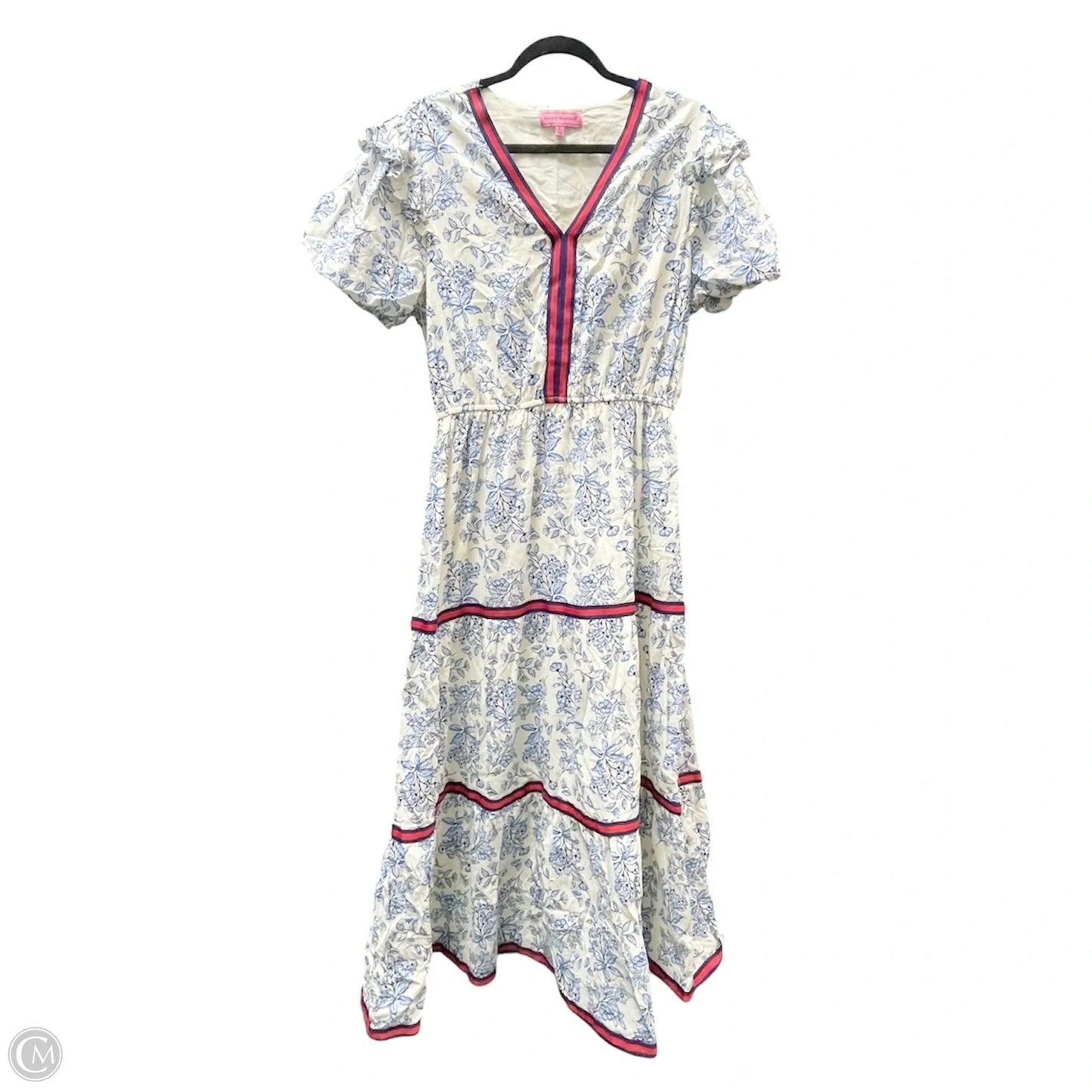 Dress Casual Maxi By Simply Southern In Floral Print, Size: L