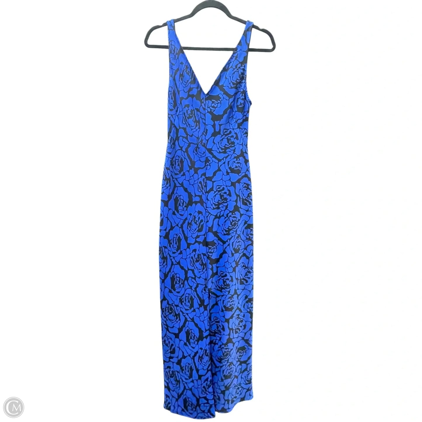 Dress Casual Maxi By SAUNDERS In Black & Blue, Size: 2