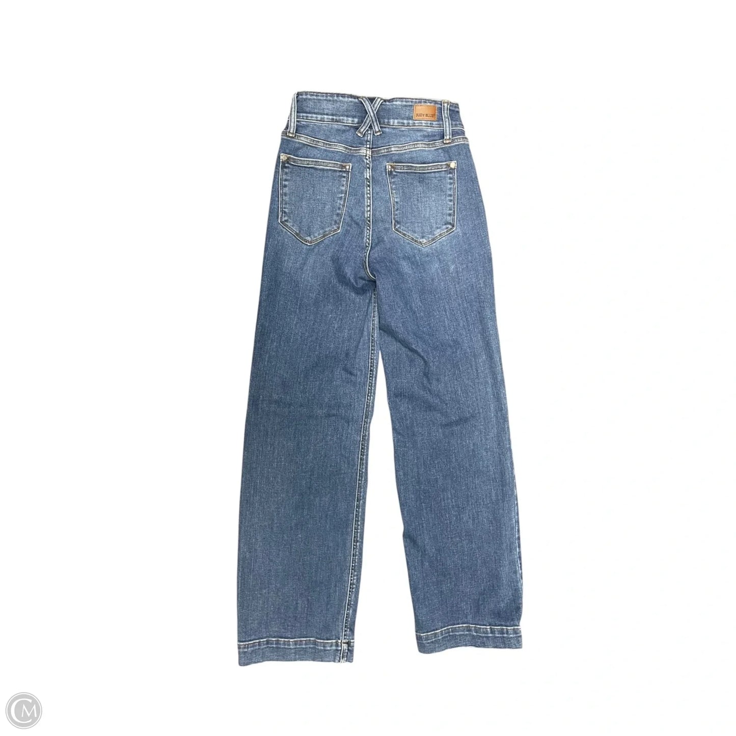 Jeans Wide Leg By Judy Blue In Blue Denim, Size: 6
