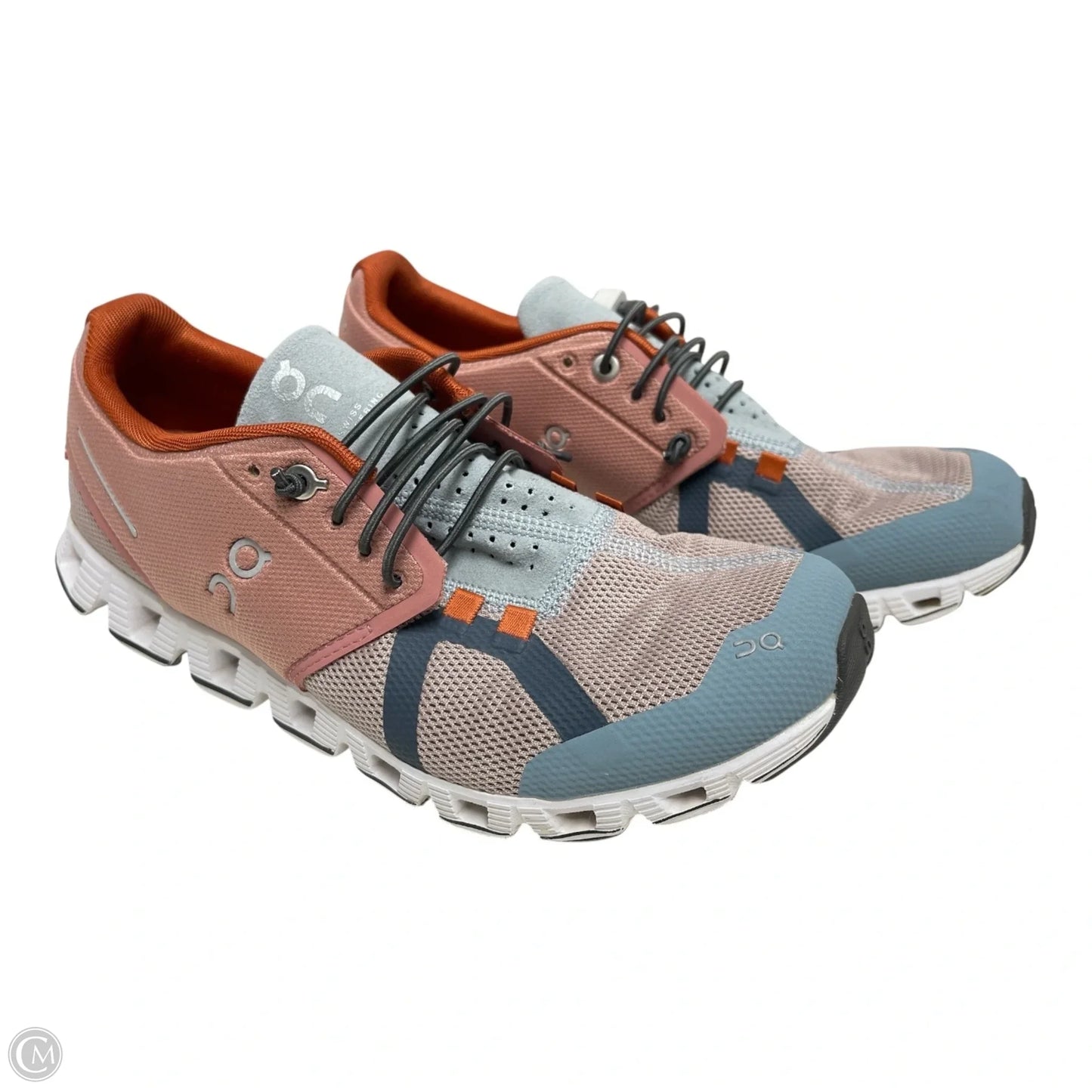 Shoes Athletic By On Cloud In Grey & Orange, Size: 9