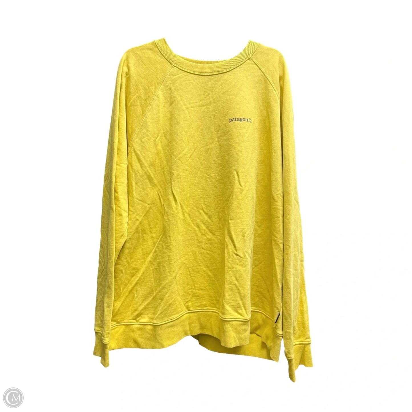 Sweatshirt Crewneck By Patagonia In Yellow, Size: Xxl