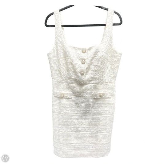 Dress Designer By Karl Lagerfeld In Cream & White, Size: 12