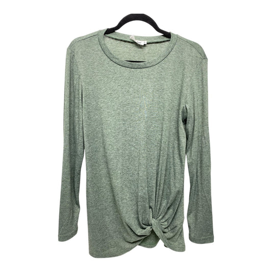 Top Long Sleeve By Clothes Mentor In Green, Size: M