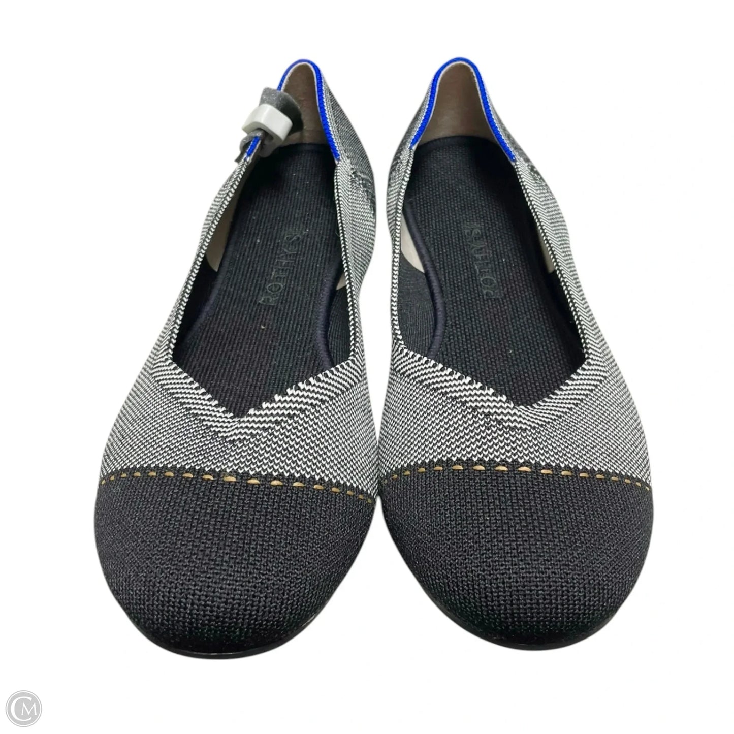 Shoes Flats By Rothys In Black & Grey, Size: 9.5